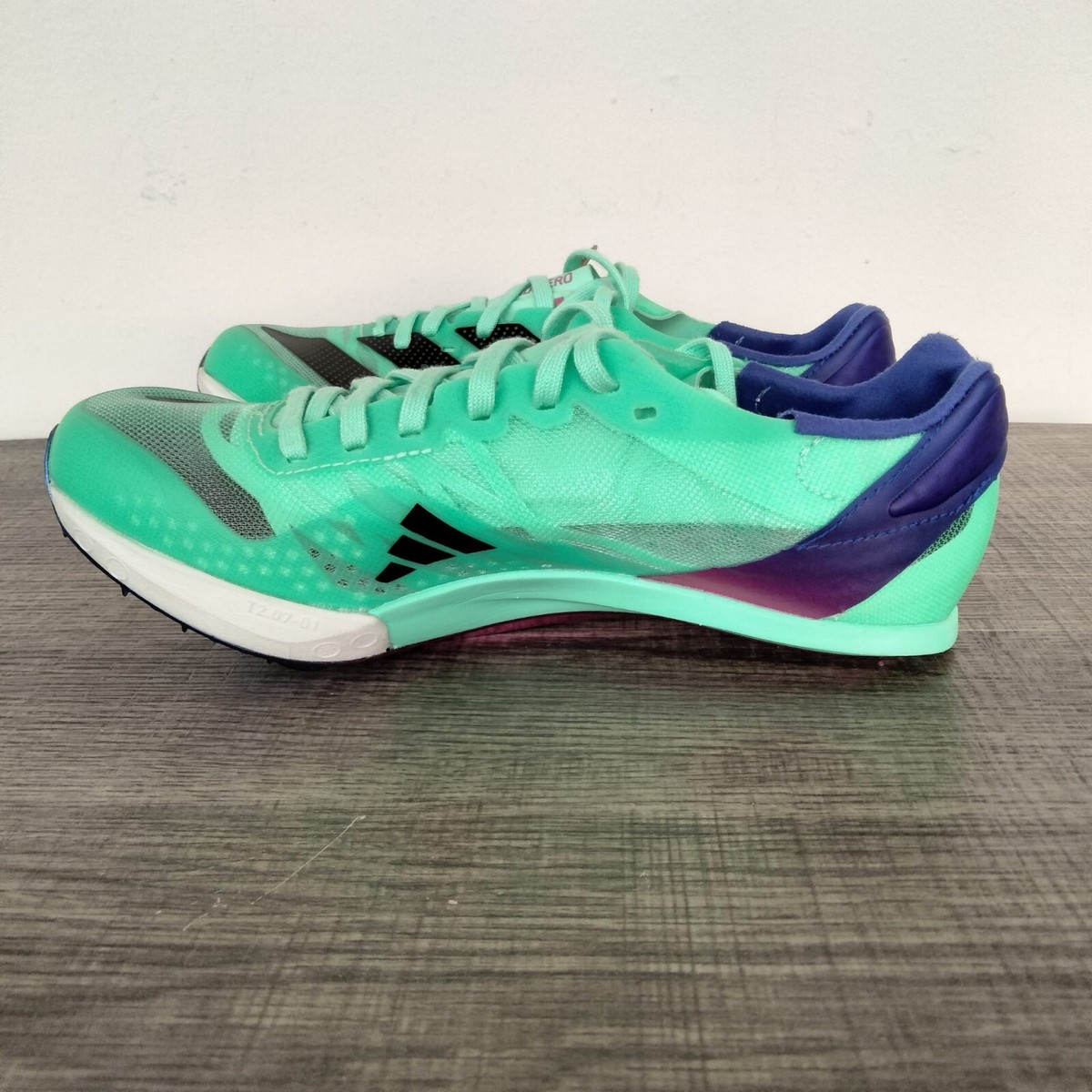 Size 4 - adidas Adizero Prime SP 2.0 Pulse Mint Lucid Blue for