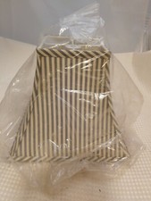 Thomas Blakemore Lampshade Grey stripe square ( lot 112)