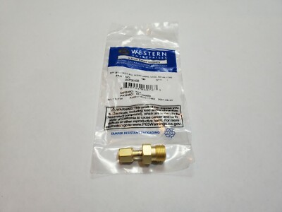 Western Adaptor 105 Oxygen B Size (5/8''-18) Male to Female A-Size 3/8''-24 Torch