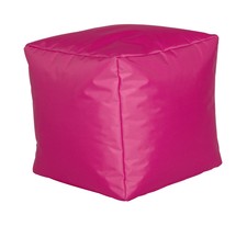 Sitzwürfel Hocker Sitzkissen Nylon fuchsia 40/40/40 cm