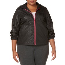 Ladies Everlast Windbreaker Jacket Black Size 2x New