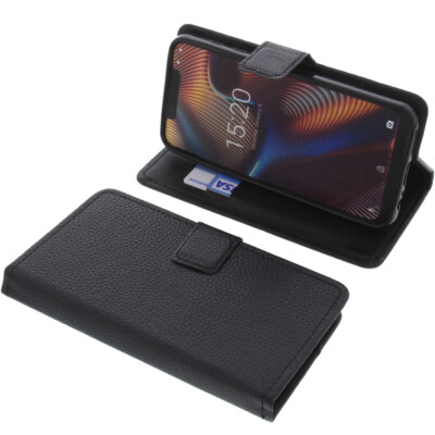 Tasche für UMIDIGI A3 PRO Book-Style Schutz Hülle Handytasche Buch Schwarz