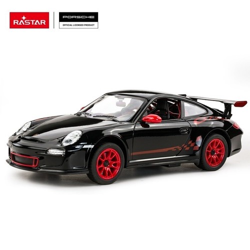 1/14 Rastar Porsche GT3 RC Car Black - Picture 2 of 3
