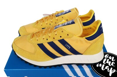 Adidas TRX Vintage Arsenal FC 1971 Yellow Navy Blue UK 3 4 5 11 US