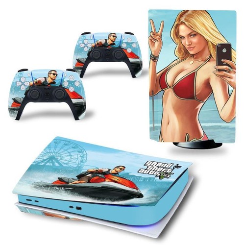 Calcomanía de vinilo adhesiva envoltura de disco PS5 para consola Playstation 5 GTA Grand Theft - Imagen 2 de 64