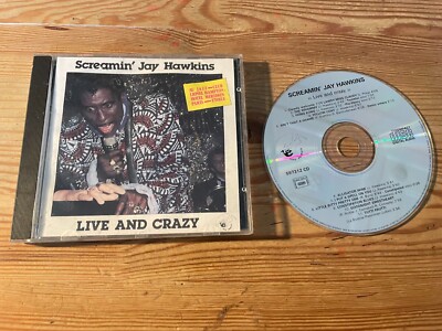 CD Rock Screamin' Jay Hawkins   Live And Crazy (11 Song) MUSIDISC BLUE PHOENIX