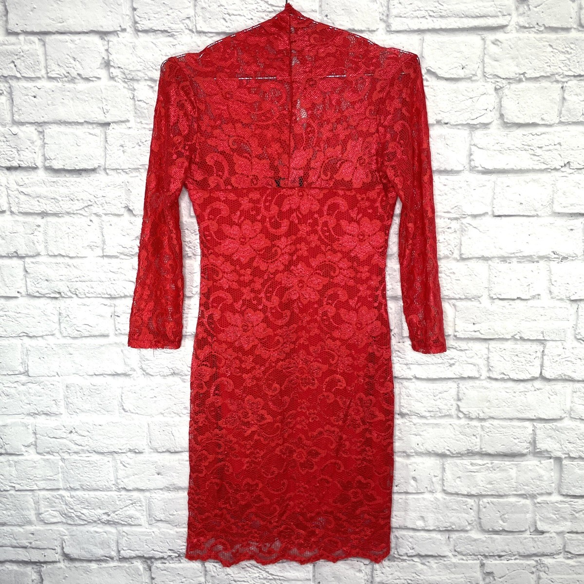 open lace back dress Haversham Contrast Lace Pencil Dress