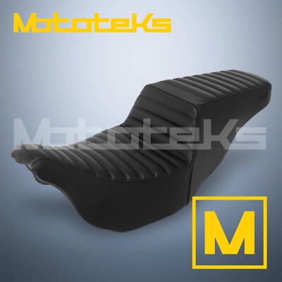 HARLEY TOURING SEATS DNA STEP 2-UP GEL SEAT LATTICE BLACK LINE FITS 2008 ABOVE