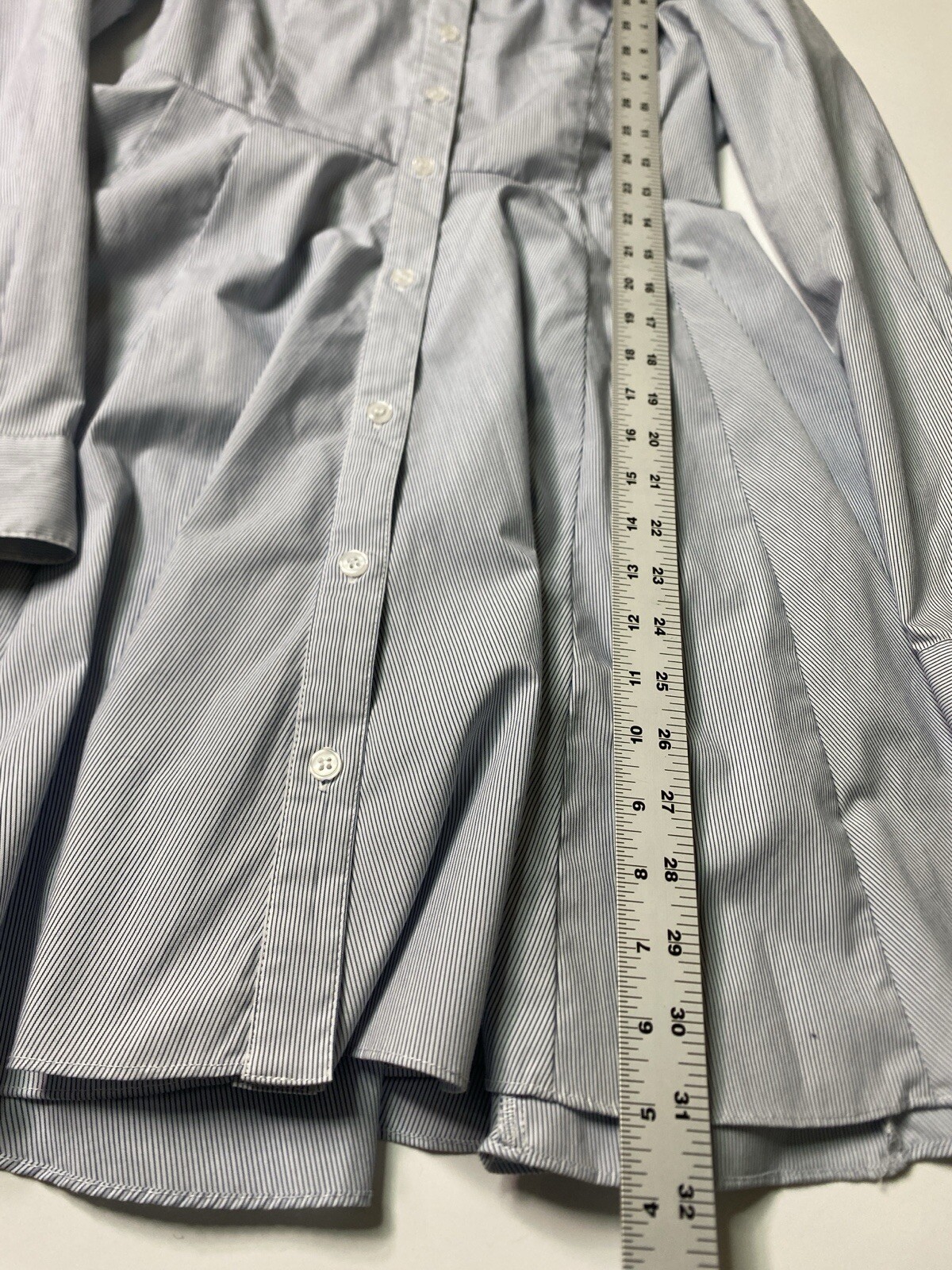 BCBGeneration Pinstripe Button Front Collared  Mi… - image 2