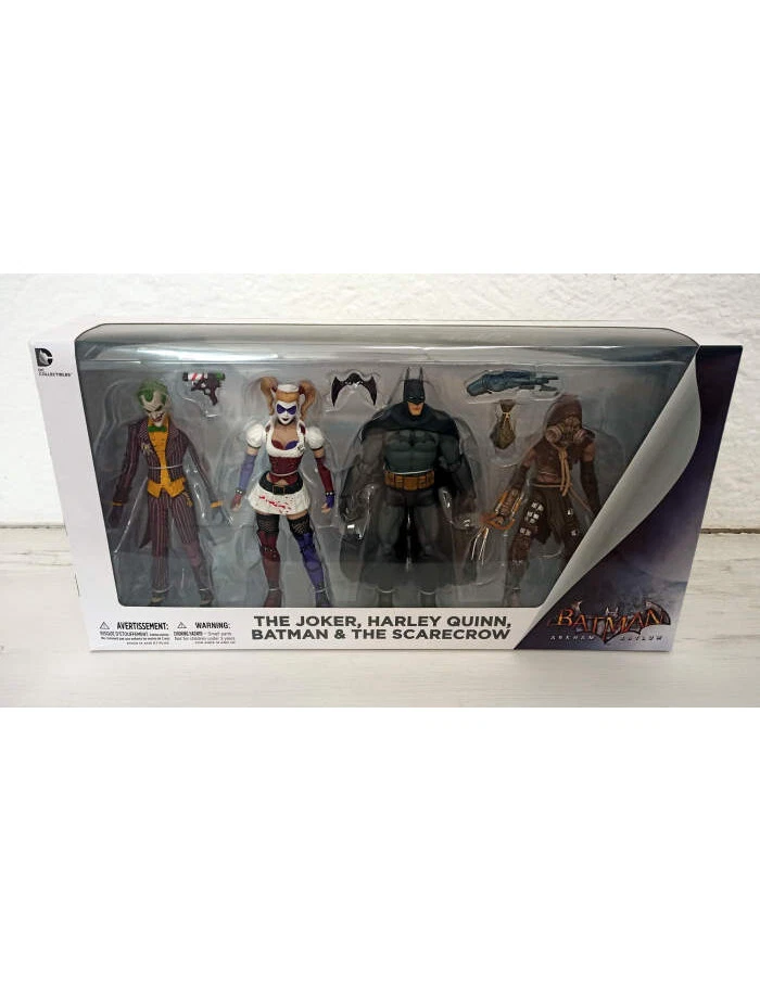 DC COLLECTIBLES ARKHAM ASYLUM 4 PACK 18 CM ACTION FIGURE NEW! - Immagine 2 di 2