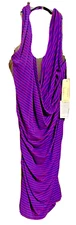 Nicole Miller dress stripe wrap hurtle dress size XL