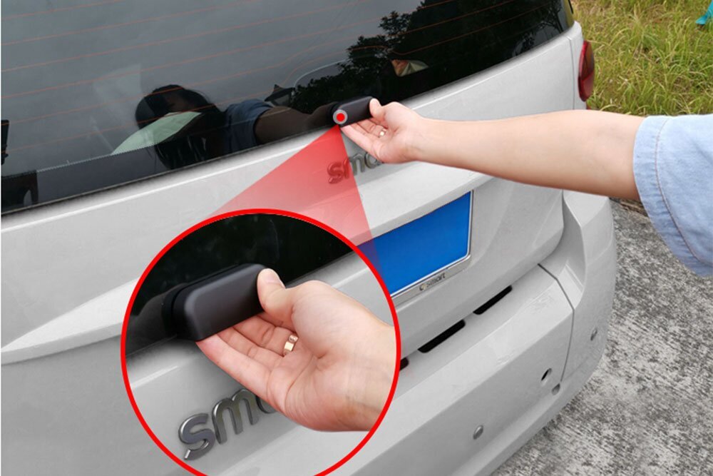 ABS Trunk Gate Handle Cover Trim Accessories For Benz Smart Fortwo 451 2009-2015