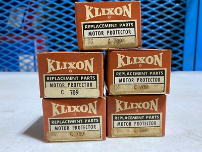 Two (2) KLIXON Automatic Overload Motor Protector C709, NOS in box 