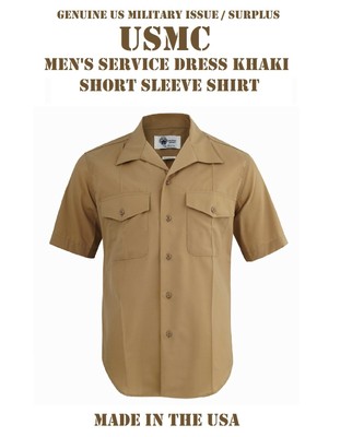 NEW MEN'S 16 USMC SHORT SLEEVE SHIRT 