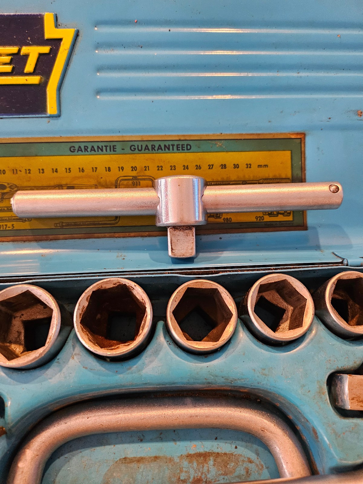 Vintage Hazet 905 Ratchet Socket Set Volkswagen Porsche Chrom Vanadium Germany