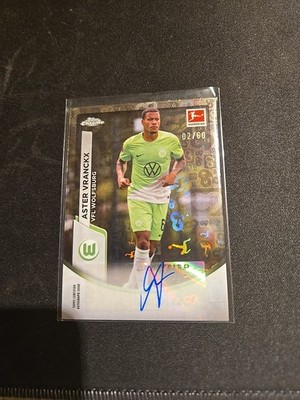 Topps Chrome Aster Vranckx Auto numbered /60 Wolfsburg 60 Jahre Bundesliga