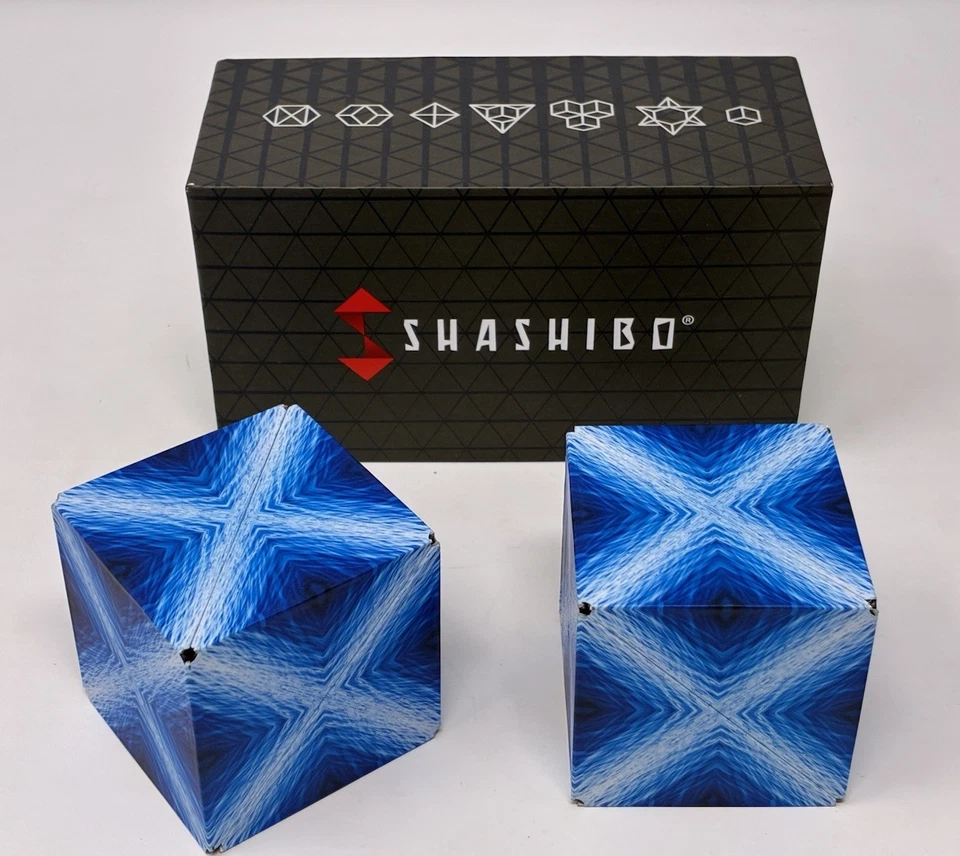 SHASHIBO Dual Pack Shape-Shifting Transforming Magnetic Puzzle Cubes Fun Toys - Image 3 of 4