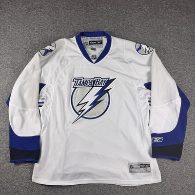 Reebok Tampa Bay Lightning Jersey Adult XL White Stitched NHL