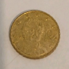 Italy 10 Cent Euro Coin 2002 Brass Gold Circulated