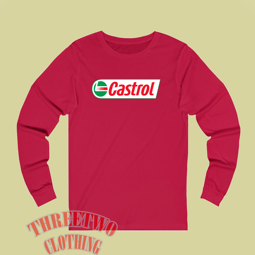 Castrol Oil Men's Red Size S to 3XL
