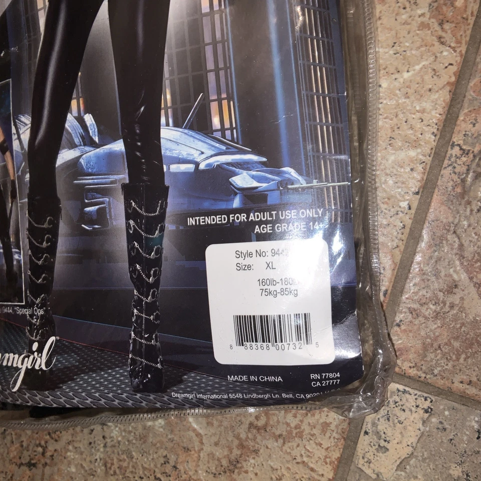 Sexy Mono Negro Disfraz Oficial de Operaciones Especiales Adulto Mujer 🔥🔥 XL Foto 4 de 4