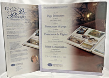Set of 2 Creative Memories Old Styel 12x12 Page Protectors 15 Sheets NIP
