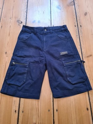 ADIDAS X MUHAMMAD ALI Cargo Shorts Reißverschlusstaschen Baggy Fit Navy