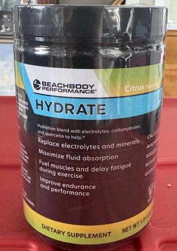 Beachbody Hydrate Citrus – 40 Serving Tub – EXPIRED 06/2024 – New & Sealed