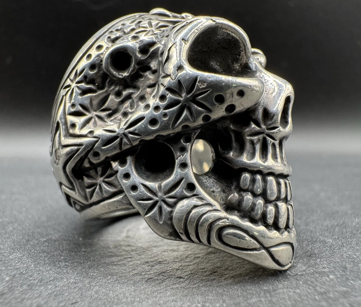 Skeletons & Skulls Sterling Silver Rings for Men for sale | eBay
