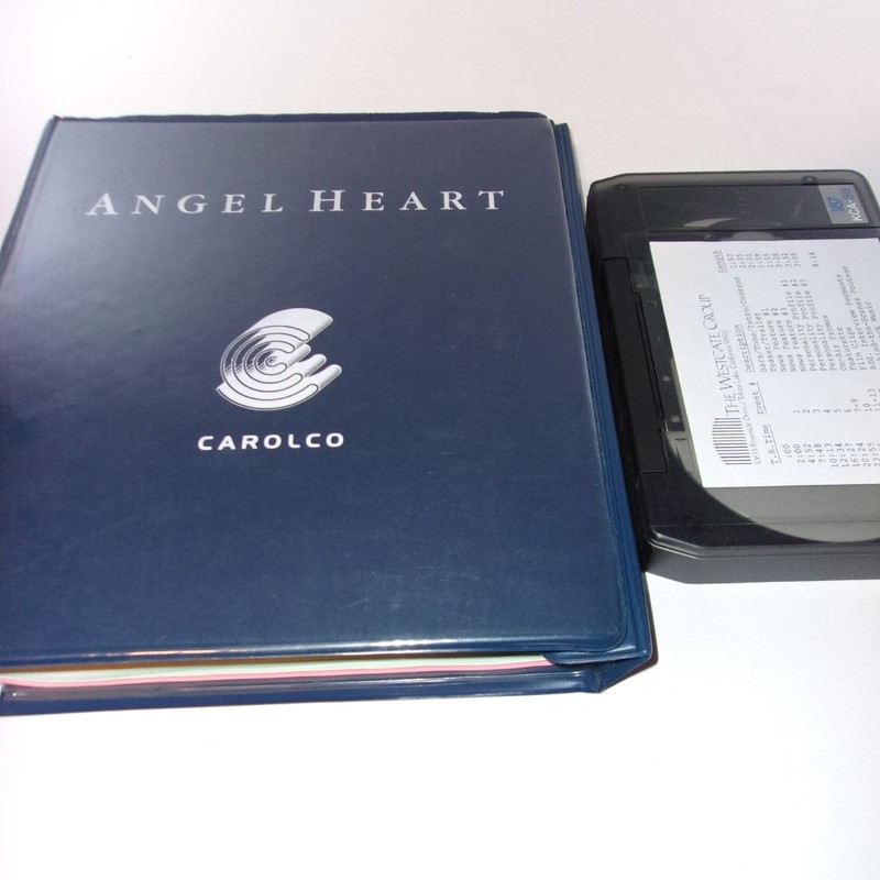 ANGEL HEART * RARE Press Kit EPK 3/4" CASSETTE + Slides + Binder * ROURKE BONET