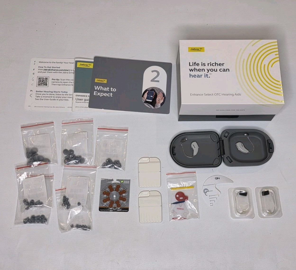 Jabra GN Enhance Select OTC Hearing Aid Gray  Digital RIC