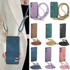 Protective cover with strap mobile phone chain rope cord for hanging cord case mobile case
