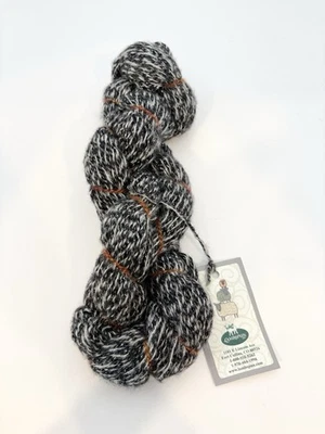 Lambspun Handspun Cashmere Merino Metallic 220yds 2.5oz Black White - Photo 1/4