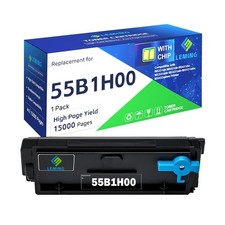 55B1H00 Toner Cartridges 15,000 Pages With Chip Replacement for Lexmark 55B...