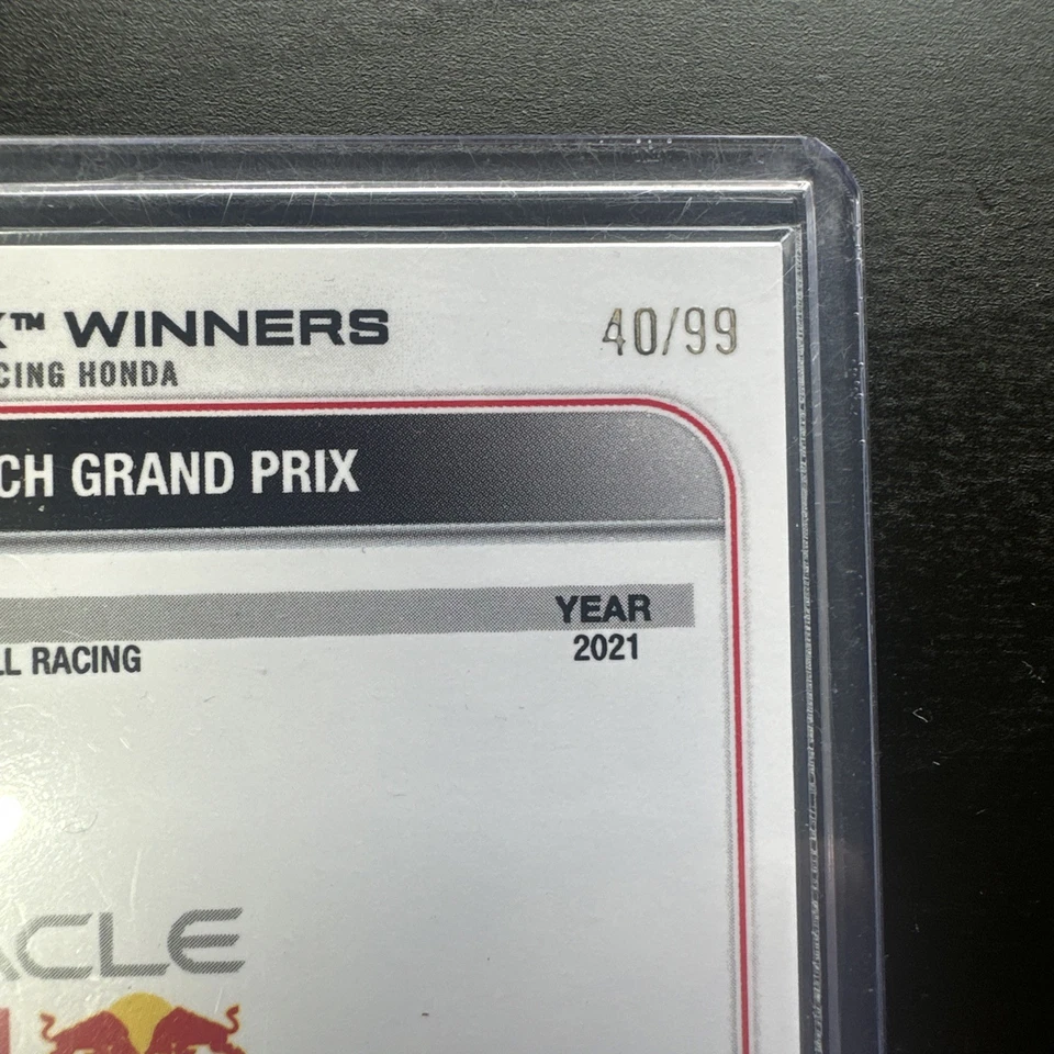 2022 Topps Chrome F1 Max Verstappen #/99 card #163  - Image 3 of 3