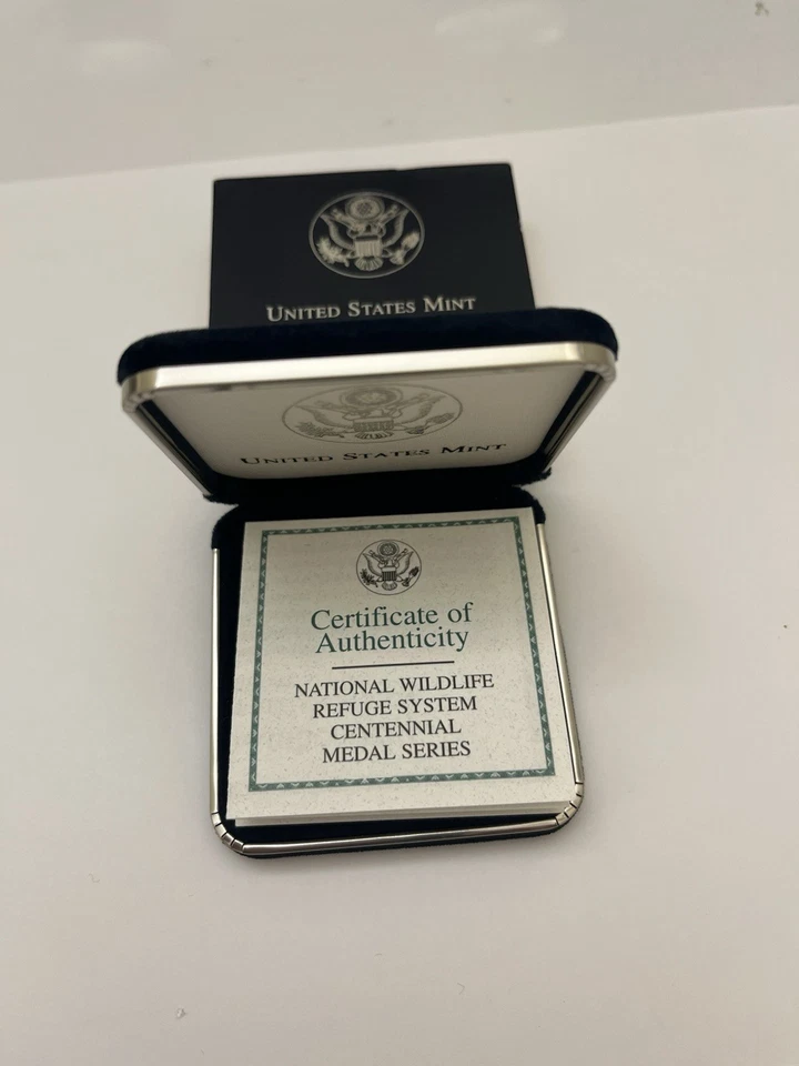 2003 P US Mint National Wildlife Refuge System Centennial Medal Box and COA ONLY - Image 4 of 4