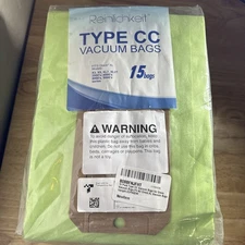 Reinlichkeit Type CC Vacuum Bags 15 Bags XL