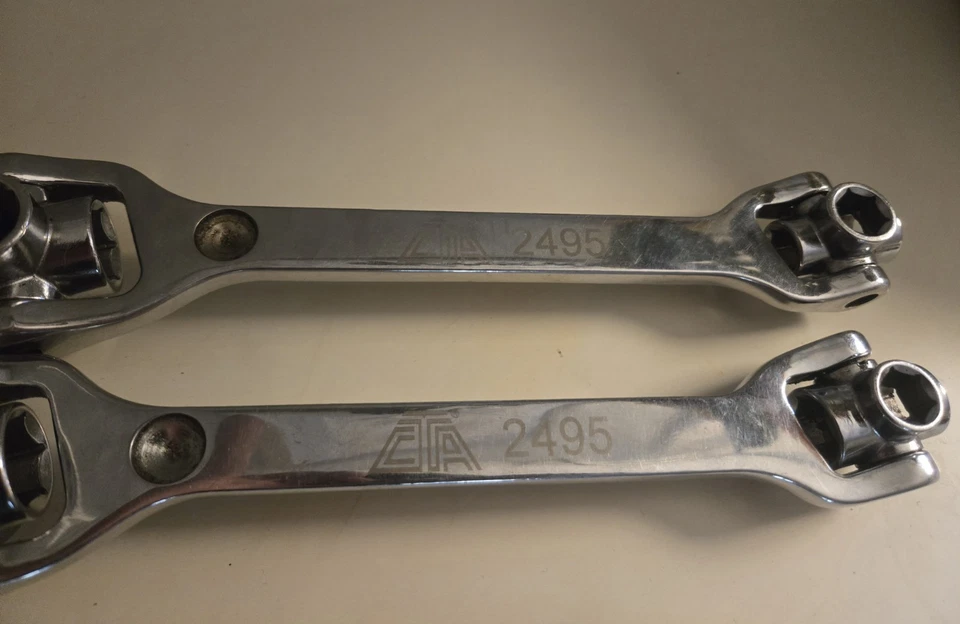 Pair of CTA Tools 2495 8 in 1 Socket Wrenches 8-17 + 12-19 ***SPECIALTY TOOLS*** - Image 2 of 4