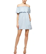 Sanctuary Clothing Womens Misha Flounce Dress, Blue, X-Small