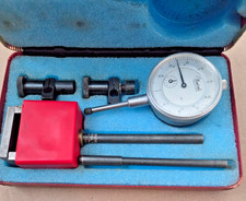 Central Tools 260 Dial Indicator 0-1 Test Gauge Set W Magnetic Base Deck Bridge