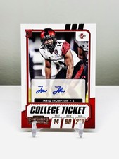 Tariq Thompson 2021 Contenders Draft Picks Ticket AUTO Red RC Rookie #302