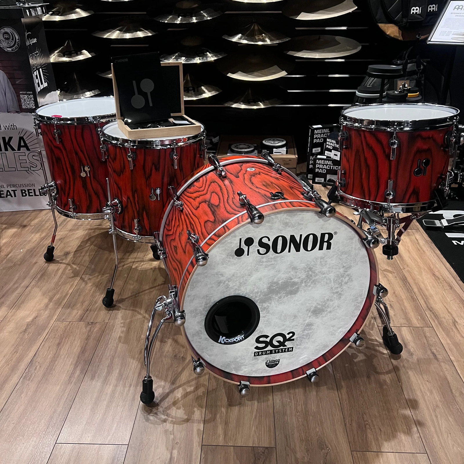 Sonor SQ2 Drum Kit Shell Pack In Fiery Red #1000TON
