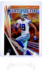 AMARI COOPER 2019 Panini Phoenix #24 CATCHING FIRE ORANGE PRIZM INSERT /99