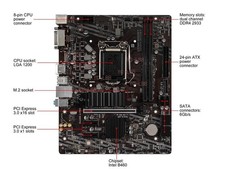 MSI MPG B460M-A PRO/B460M BOMBER LGA1200 B460 DDR4 MATX Motherboard 10TH Tested