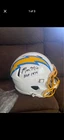 Ron Mix  Chargers signed full-size Helmet. HOF 1979. Schwartz Authenticated.