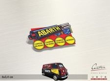 ADESIVO CAMPIONE DEL MONDO ABARTH 595 695 SS 850 TC/TCR, 1000 TC/TCR | 6x3,4 cm