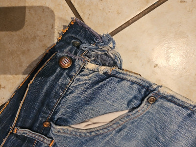 パンツ 40s 50s MONTGOMERY WARD 101 JEANS 501XX Vintage Montgomery Ward 101 Denim Side Zip Jeans 1940s Farm 🌻Gal