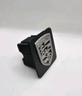 Porsche Stuttgard Black In Silver Gray Tow Hitch Cover/Plug/Cap for 2" Receivers