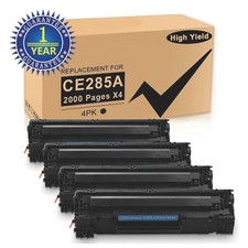 4x Toner Compatible for HP 85A CE285A LaserJet P1102 P1102w M1212nf m1217nfw MFP