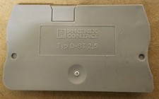 Phoenix Contact 3030417 D-ST 2,5 End Cover Gray for ST Terminal Blocks (42)